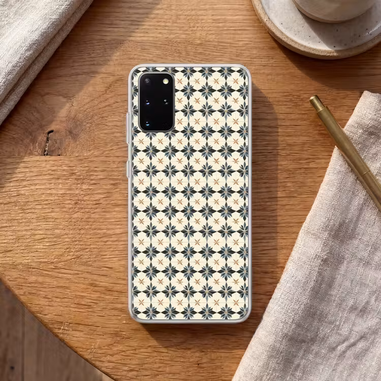 Telefoonhoesje - Sierlijk - Ornament - Blauw — 2