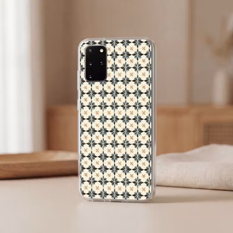 Telefoonhoesje - Sierlijk - Ornament - Blauw — 3