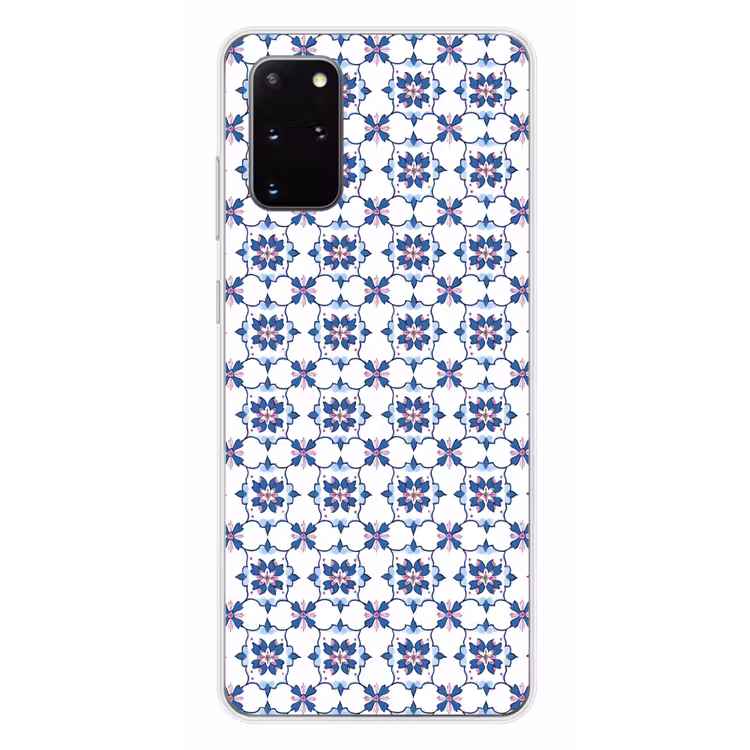 Telefoonhoesje - Modern - Patroon - Blauw - Roze — 4