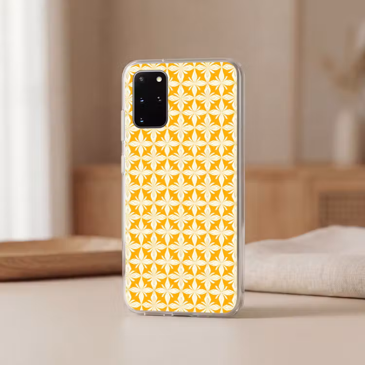 Telefoonhoesje - Patroon - Retro - Geel — 3