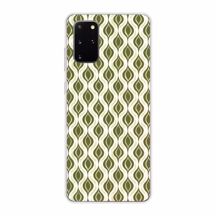 Telefoonhoesje - Patroon - Retro - Groen — 1