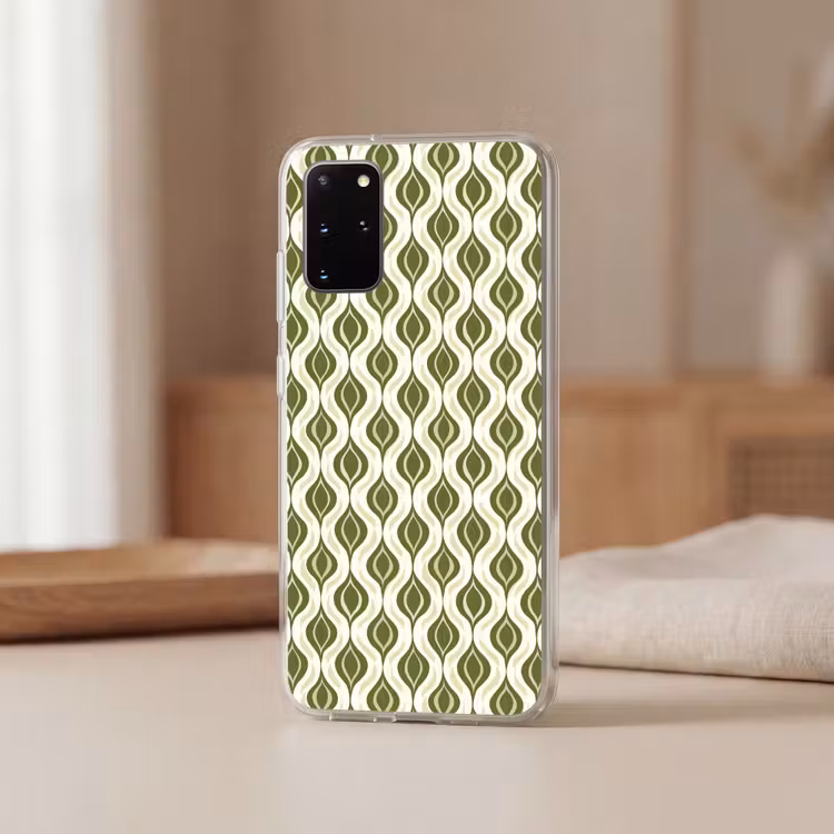 Telefoonhoesje - Patroon - Retro - Groen — 3