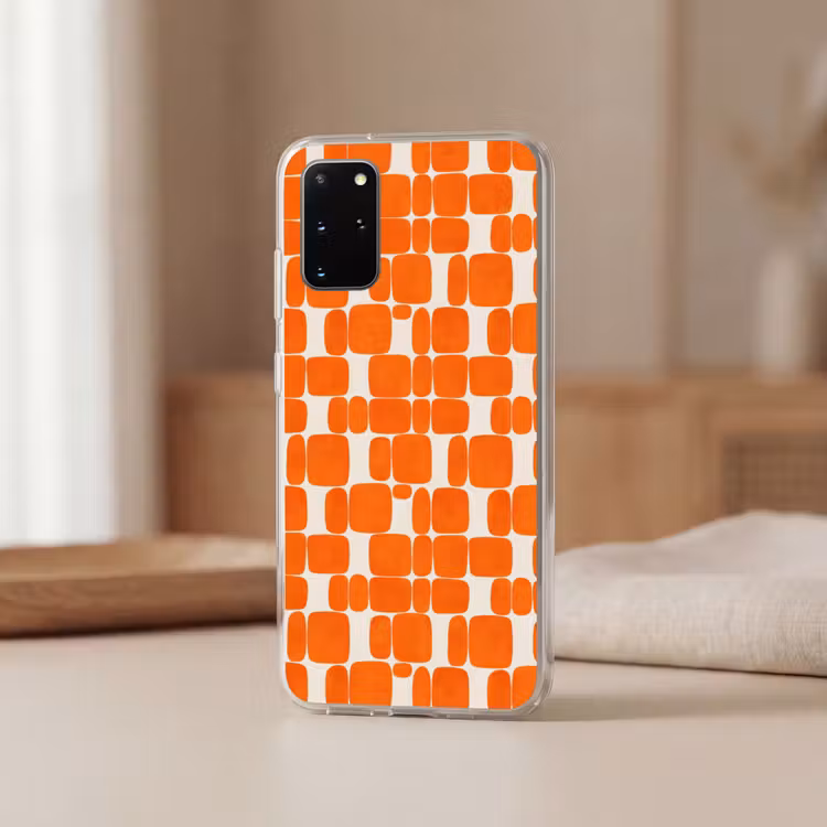 Telefoonhoesje - Patroon - Retro - Oranje — 3