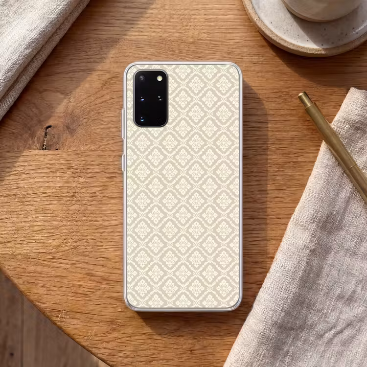 Telefoonhoesje - Floraal - Ornament - Beige — 2