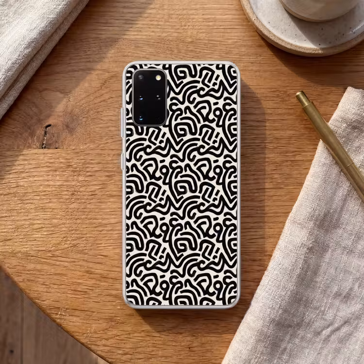 Telefoonhoesje - Modern - Abstract - Zwart — 2