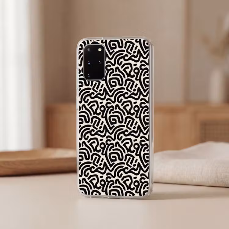 Telefoonhoesje - Modern - Abstract - Zwart — 3
