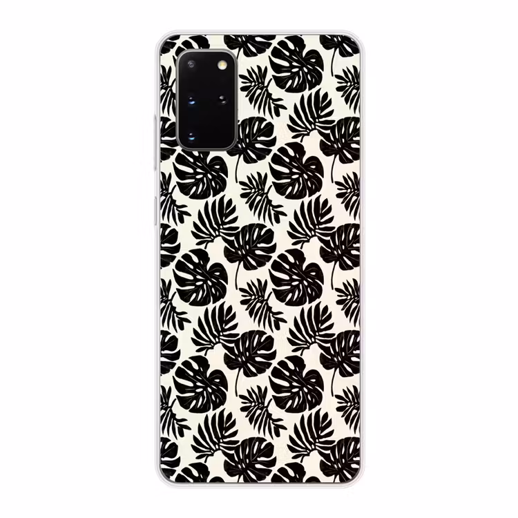 Telefoonhoesje - Modern - Monstera - Zwart — 1