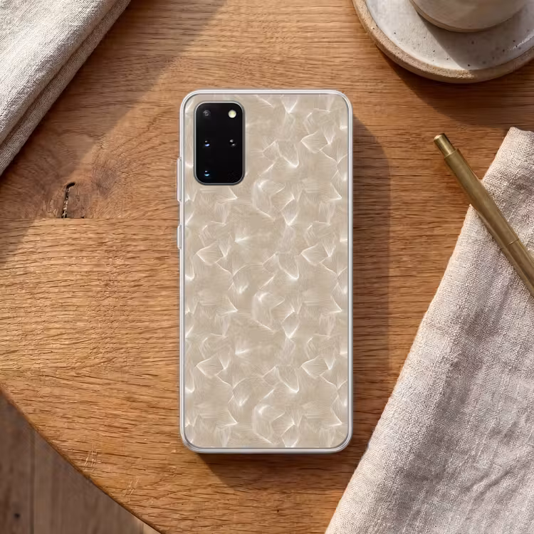Telefoonhoesje - Organisch - Textuur - Beige — 2