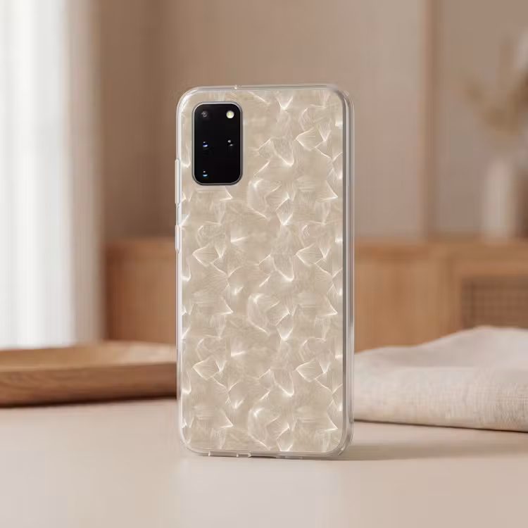 Telefoonhoesje - Organisch - Textuur - Beige — 3