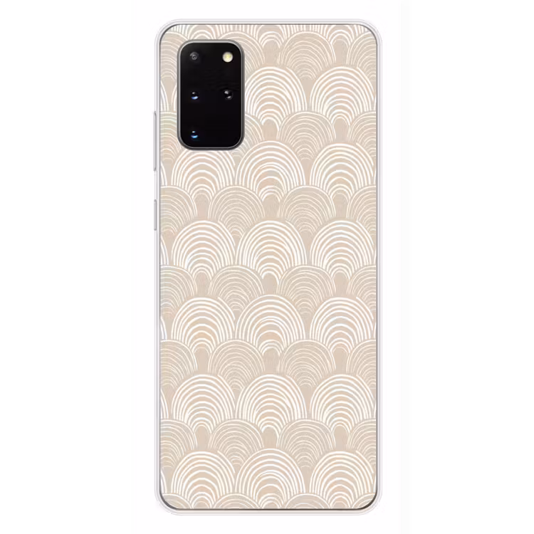 Telefoonhoesje - Golven - Structuur - Beige — 4