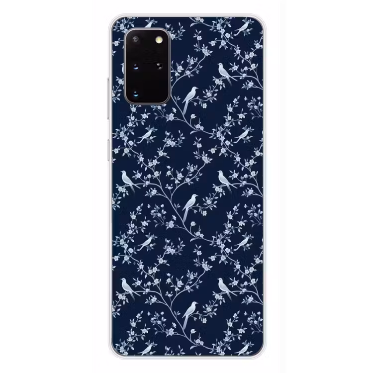 Telefoonhoesje - Grafisch - Bloesemtak - Blauw — 4