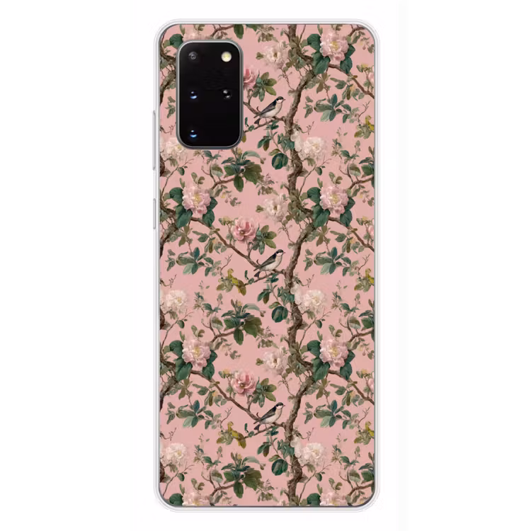 Telefoonhoesje - Pioenrozen - Botanisch - Vogel — 4