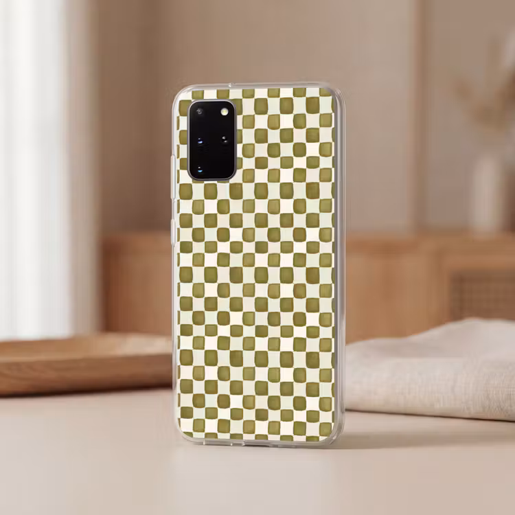 Telefoonhoesje - Schaak - Patroon - Groen — 3