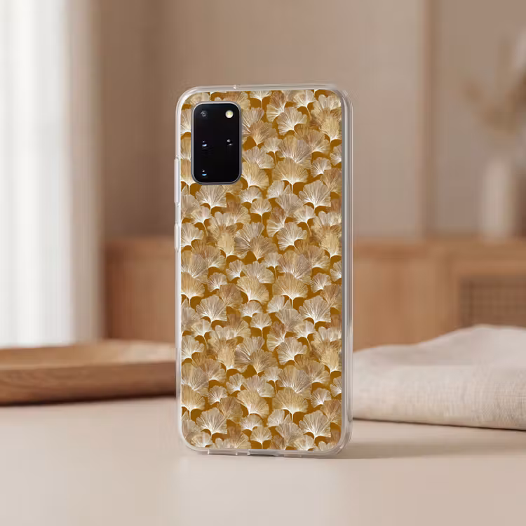 Telefoonhoesje - Ginkgo - Bladeren - Goud — 3