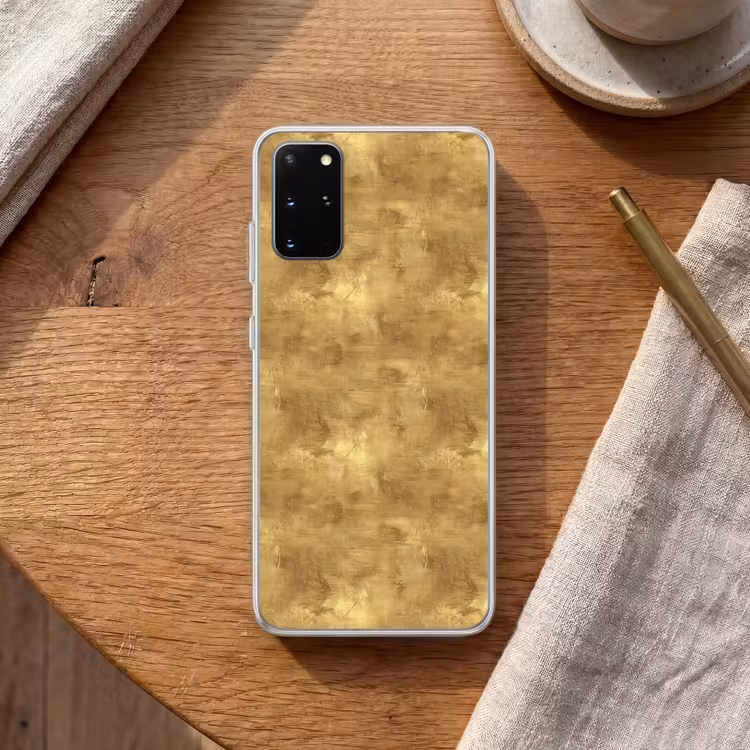 Telefoonhoesje - Industrieel - Textuur - Goud — 2