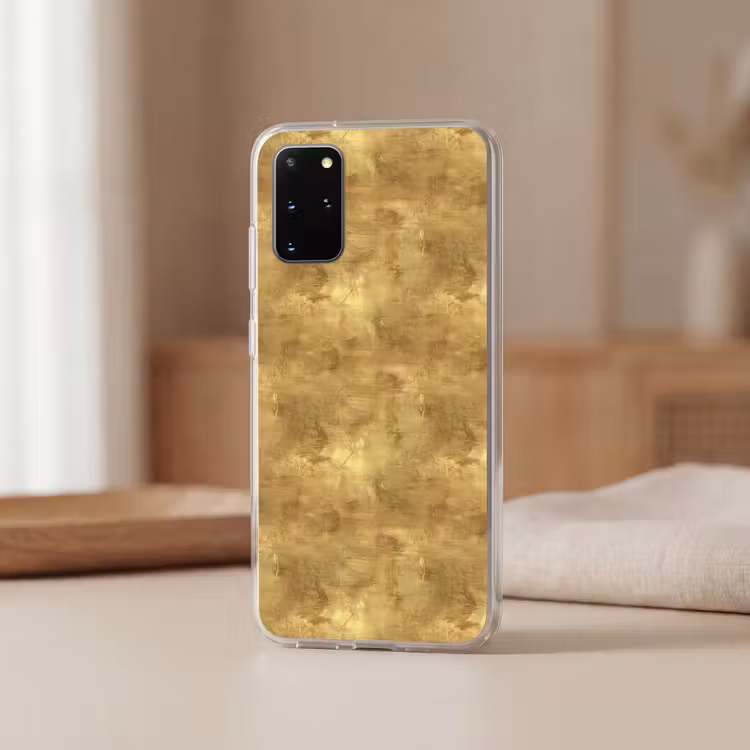 Telefoonhoesje - Industrieel - Textuur - Goud — 3