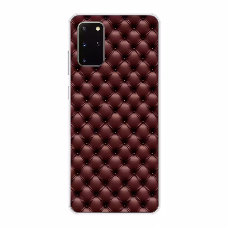 Telefoonhoesje - Leer - Patroon - Bordeaux — 1