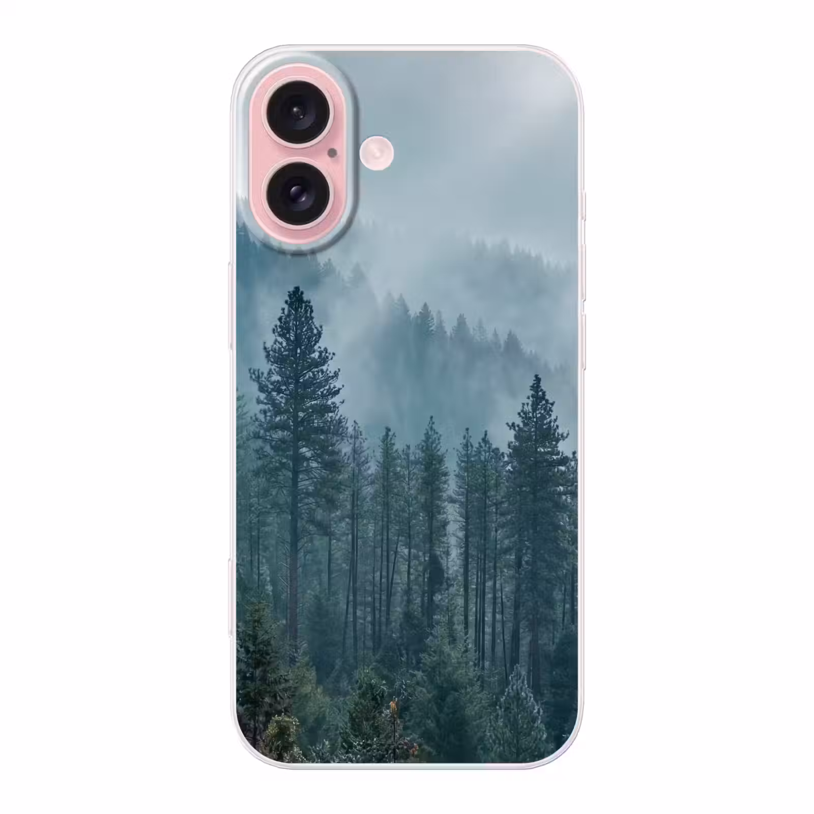 Telefoonhoesje - Naaldwoud - Bergen - Mist — 1
