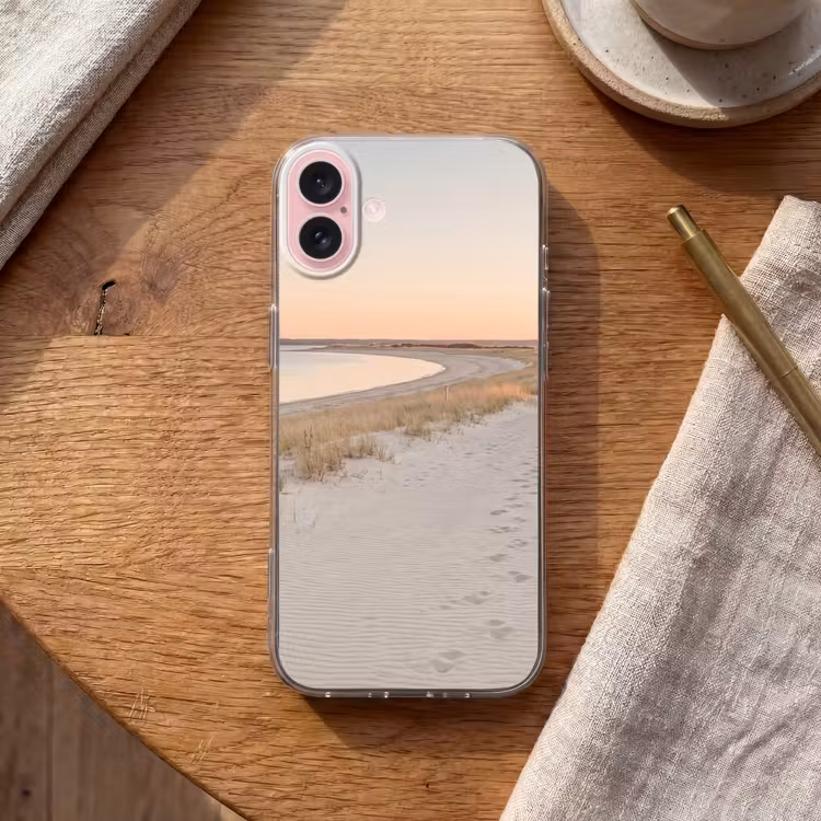 Telefoonhoesje - Kustlijn - Horizon - Hek — 2