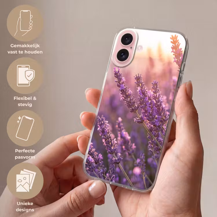 Telefoonhoesje - Lavendel - Paars - Zonlicht — 4