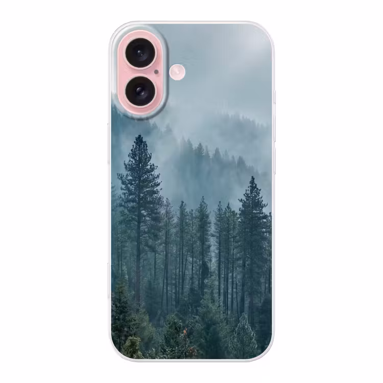 Telefoonhoesje - Naaldwoud - Bergen - Mist — 1