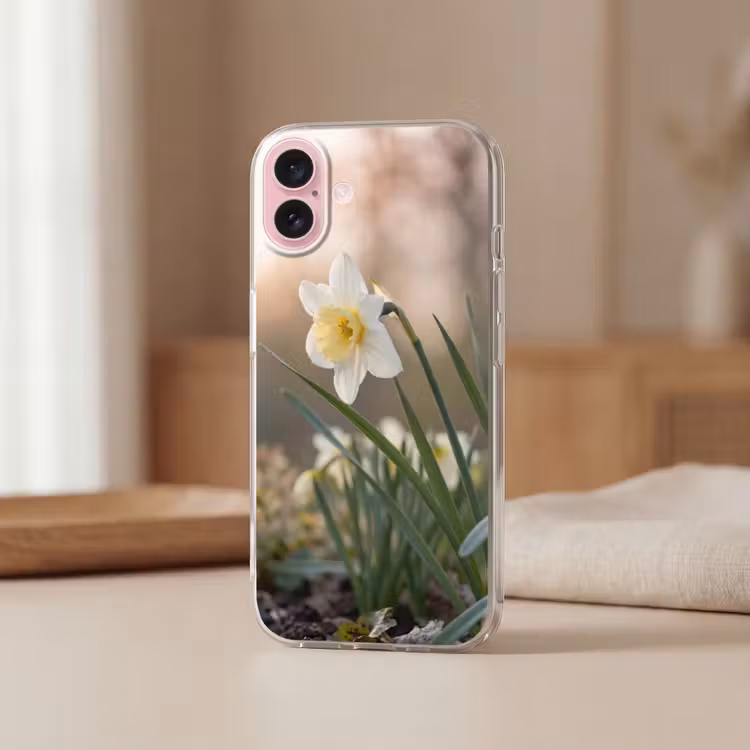 Telefoonhoesje - Narcis - Bloem - Minimalistisch — 3
