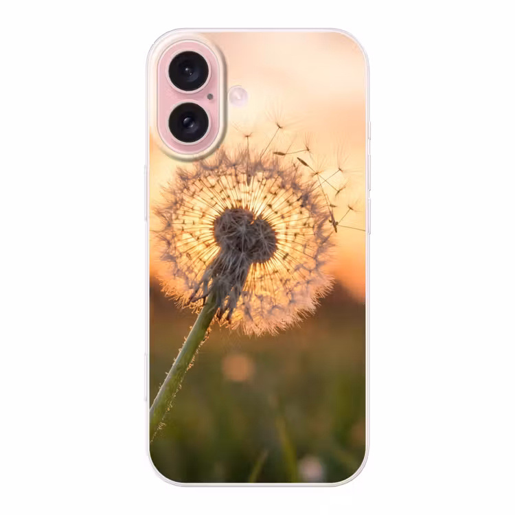 Telefoonhoesje - Paardenbloem - Zonsondergang - Veld — 1