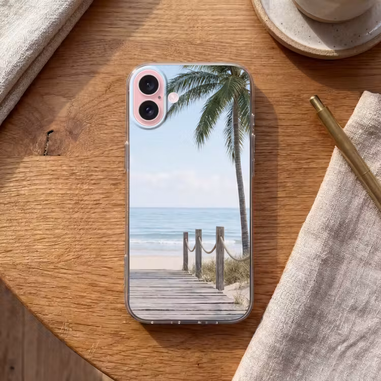 Telefoonhoesje - Palmbomen - Pad - Horizon — 2