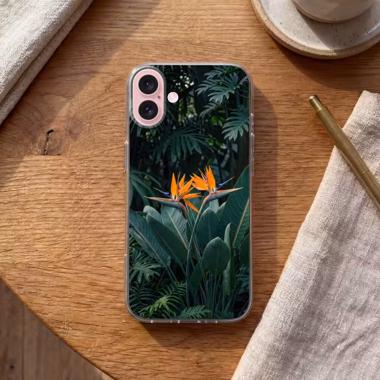 Telefoonhoesje - Paradijsvogel - Bloem - Exotisch — 2