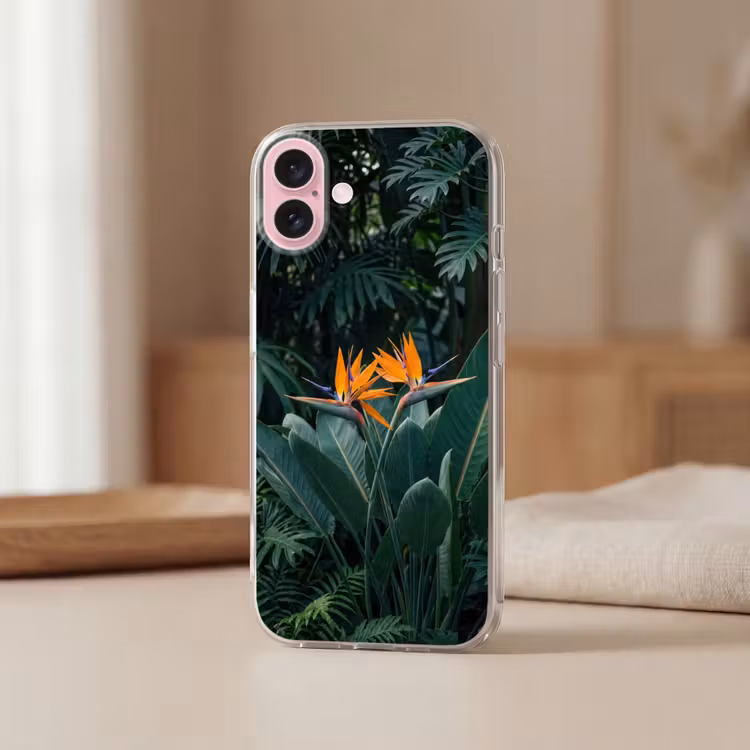 Telefoonhoesje - Paradijsvogel - Bloem - Exotisch — 3