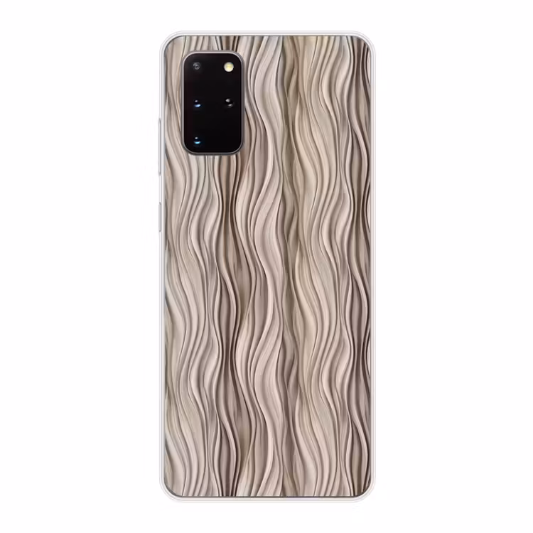 Telefoonhoesje - Golven - 3D - Crème — 1