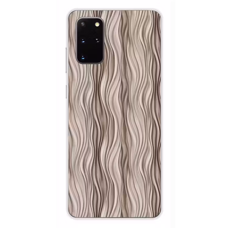 Telefoonhoesje - Golven - 3D - Crème — 4
