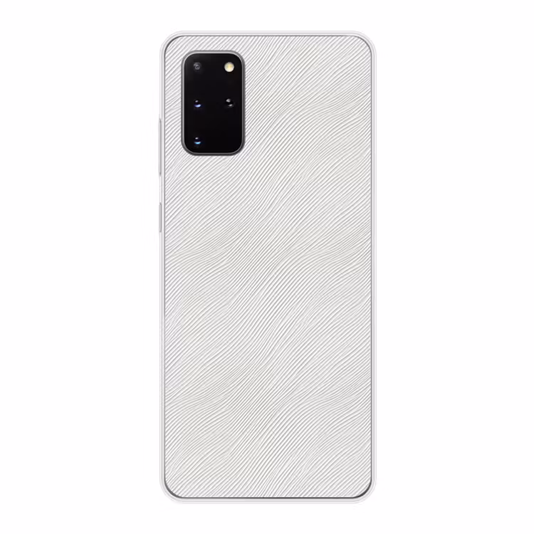 Telefoonhoesje - Golven - Ribbels - Wit — 1