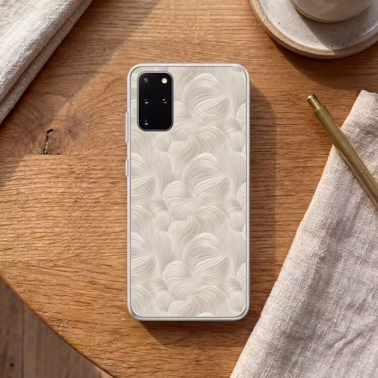 Telefoonhoesje - Lijnen - Waaier - Beige — 2
