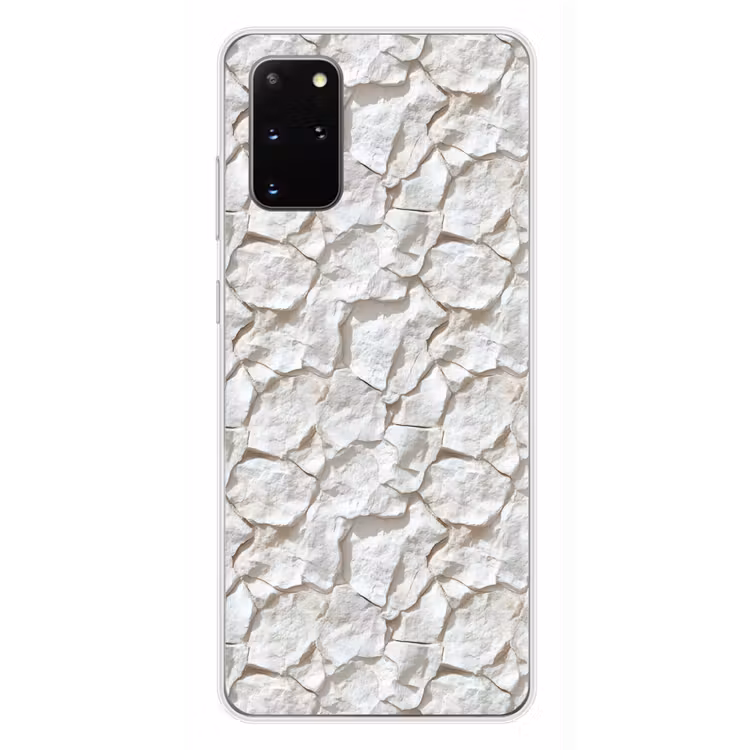 Telefoonhoesje - Structuur - Rots - Wit — 4