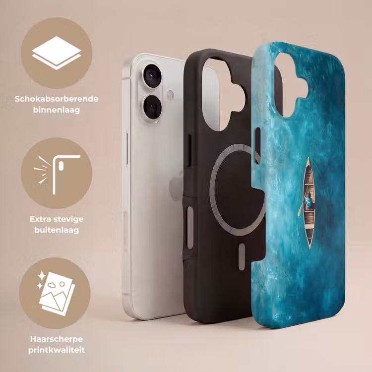 Telefoonhoesje Toughcase - Bootje - Water - Blauw — 3
