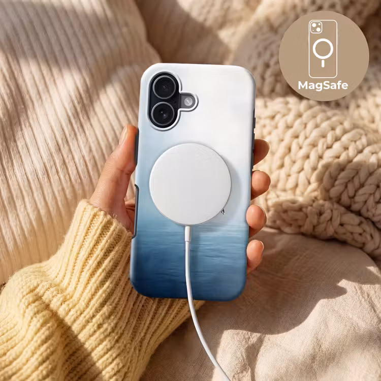 Telefoonhoesje Toughcase - Meeuw - Wit - Zee - Mistig — 8