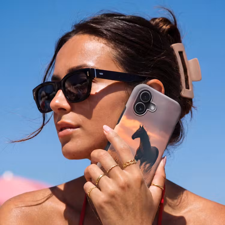Telefoonhoesje Toughcase - Paard - Wolken - Open veld — 6