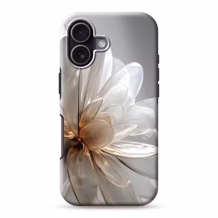 Telefoonhoesje Toughcase - Bloem - Wit - Neutraal — 1