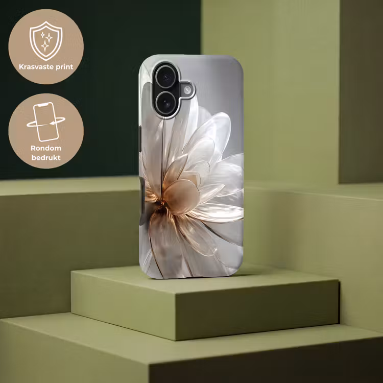 Telefoonhoesje Toughcase - Bloem - Wit - Neutraal — 7