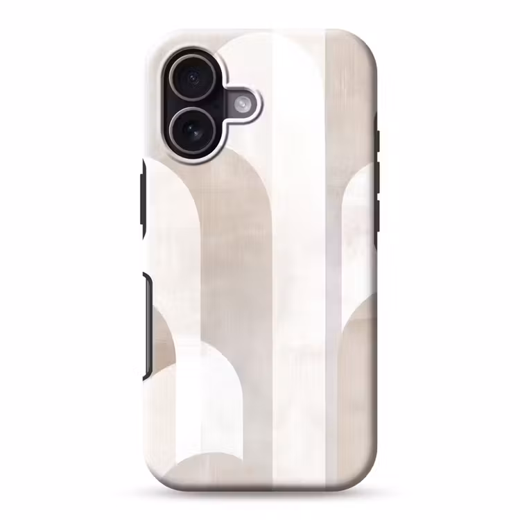 Telefoonhoesje Toughcase - Abstracte bogen - Modern - Beige — 1