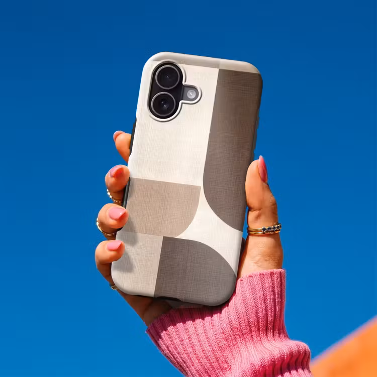 Telefoonhoesje Toughcase - Geometrisch - Geweven structuur - Modern — 2