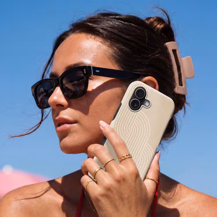 Telefoonhoesje Toughcase - Parallelle lijnen - Lichte textuur - Beige — 6