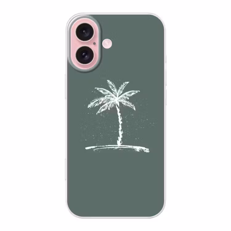 Telefoonhoesje Toughcase - Palmboom - Wit - Groen - Tropisch — 1