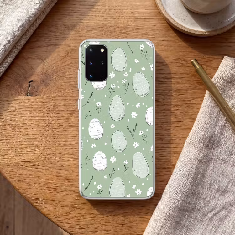 Telefoonhoesje - Groen - Eieren - Patroon — 1
