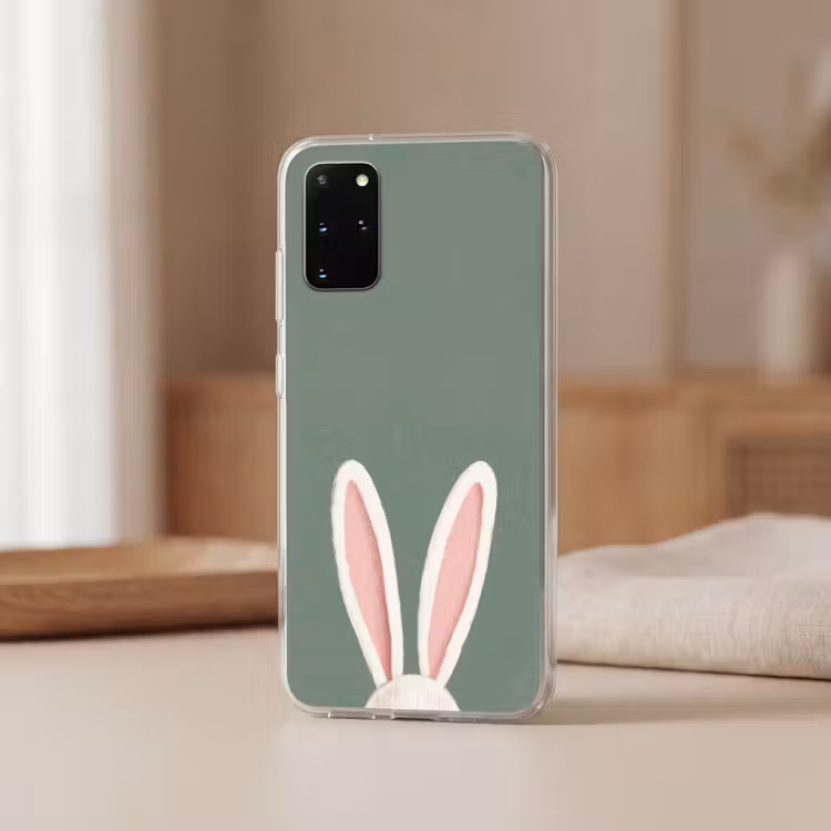 Telefoonhoesje - Hazen - Oren - Roze — 2