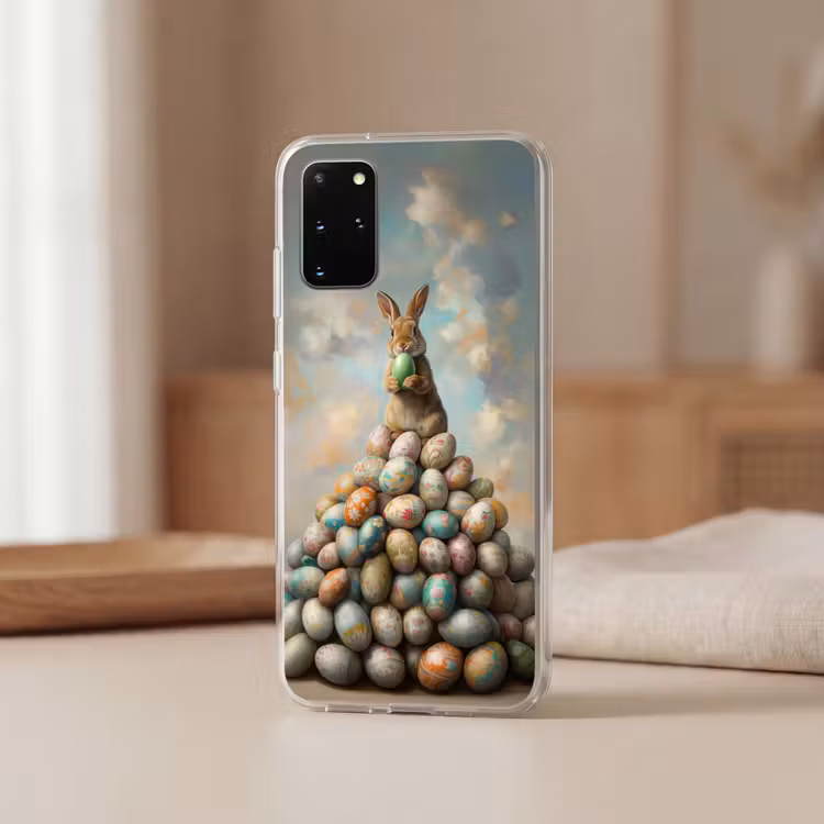 Telefoonhoesje - Konijn - Eieren - Kleurrijk — 2