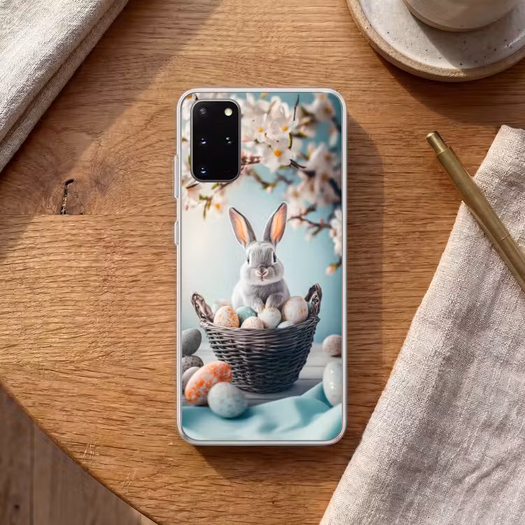 Telefoonhoesje - Konijn - Eieren - Mand — 1