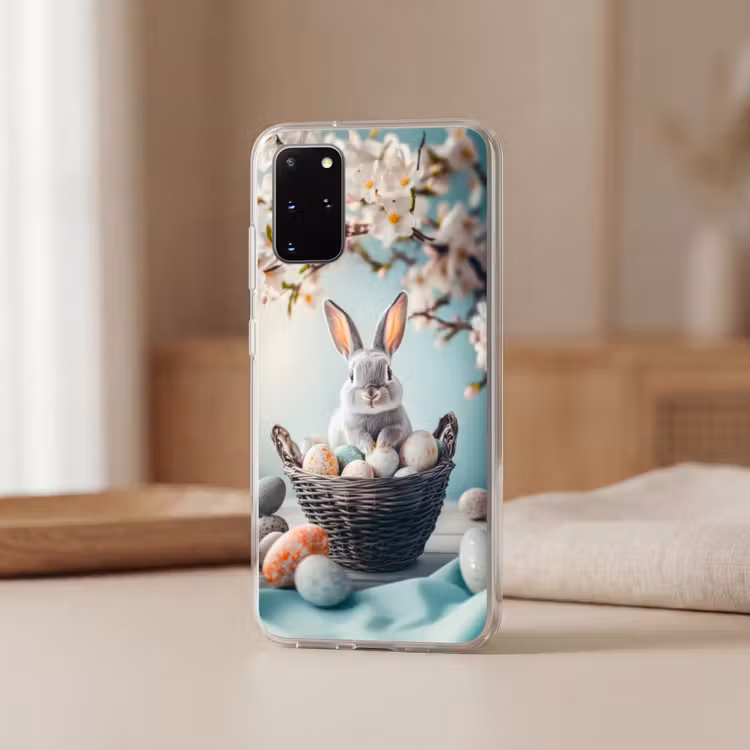Telefoonhoesje - Konijn - Eieren - Mand — 2
