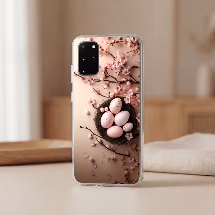 Telefoonhoesje - Roze - Bloesems - Eieren — 2